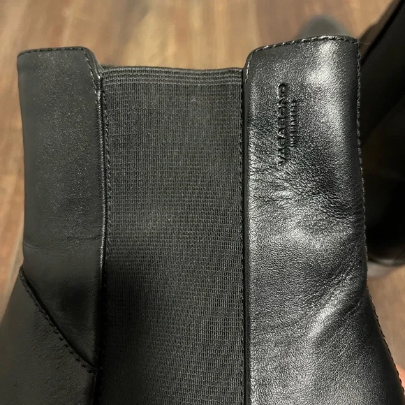 VAGABOND Black Leather Ankle Boots - Picture 6 of 8